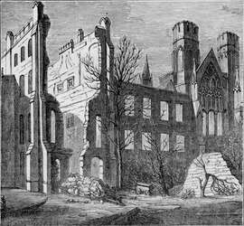 Ruines des Chambres du Parlement, après l