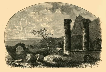 Ruines du temple de Cybèle à Sardes, 1890