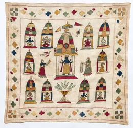 Mouchoir Rumal, 18ème siècle