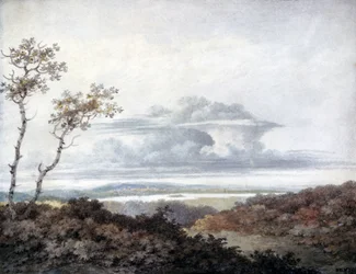 Paysage rural et étude des nuages par Luke Howard, mars 1849