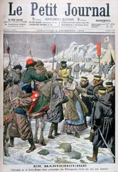 Infirmière russe faite prisonnière par les Mandchous remise aux Japonais, Mandchourie, 1904