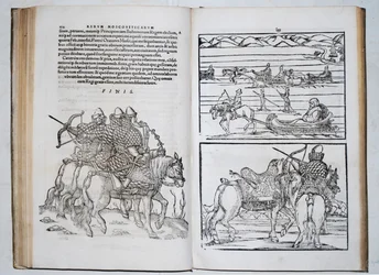 Guerriers russes. Siegmund von Herberstein voyage à travers la Russie. De: Rerum Moscoviticarum commentarii, 1571