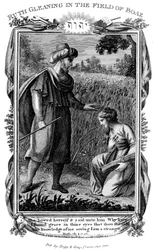 Ruth glanant dans le champ de Boaz, vers 1804