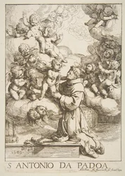 Saint Antoine de Padoue adorant l