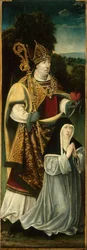 Saint Augustin et une chanoinesse augustinienne, 1525-1550