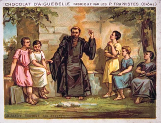 Saint Benoît instruisant les enfants, 19e siècle