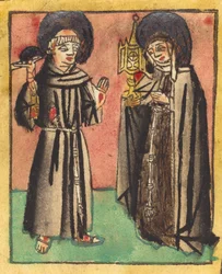 Saint François et Sainte Claire, 1450-1470