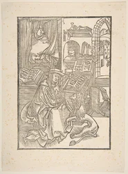 Saint Jérôme extrayant une épine de la patte du lion, Lyon, copie de 1508