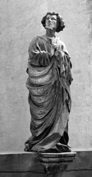 Saint Jean du Calvaire Sculpture anonyme Dim. 150 cm Collégiale Saint-Hippolyte, Poligny (Jura)