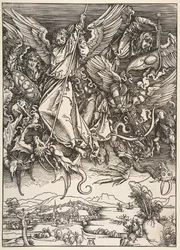 Saint Michel combattant le dragon, de l