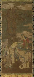 Sakyamuni sur un éléphant, XVIe-XVIIe siècle