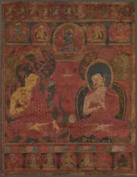 Sakyamuni avec un disciple Thangka