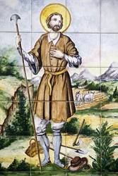 Panneau en mosaïque de San Isidro Grenade Espagne