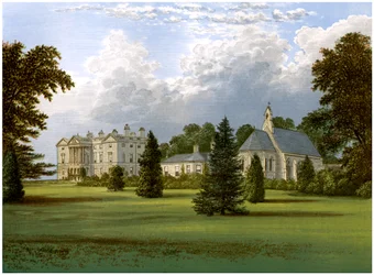 Sandbeck Park, Yorkshire, maison du comte de Scarborough, vers 1880