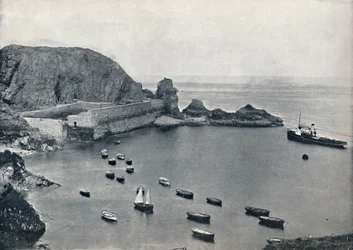 Sark - Port de Creux, 1895