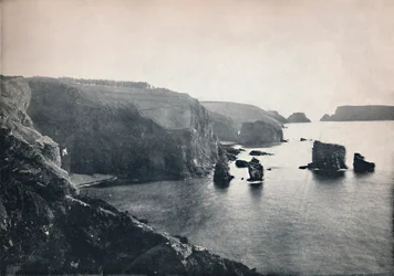 Sark - Les rochers des Autelets, 1895
