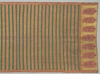 Ceinture avec flore et champ rayé, 1700s