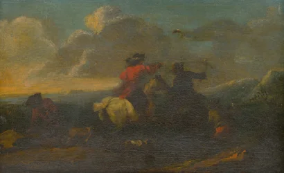 Scène de la bataille du Calvaire