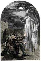 Scène de Hamlet de Shakespeare, 19e siècle