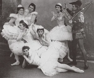 Scène du ballet Le Lac des cygnes, Théâtre Mariinsky, 1895