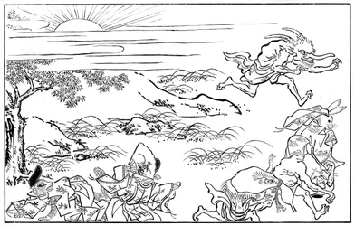 Scène du voyage nocturne de la légion démoniaque, 15ème siècle 1886