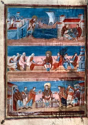 Scènes de la vie de Saint Jérôme, de la Bible de Charles le Chauve, 9ème siècle