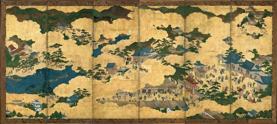 Scènes dans et autour de Kyoto, vers 1690