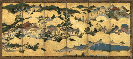 Scènes dans et autour de Kyoto, vers 1690