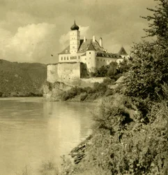 Château de Schönbühel sur le Danube, Basse-Autriche, vers 1935
