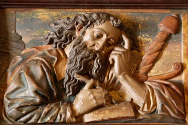 Sculpture dans la cathédrale de Majorque : Saint Paul, Palma, Espagne
