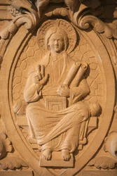Sculpture du Christ dans la basilique de Soulac, Soulac, France