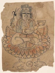 Ganesha Assis à Quatre Bras, ca. 1775