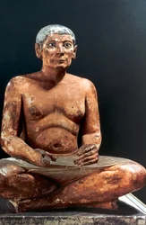 Scribe assis, Égyptien ancien, 5e dynastie