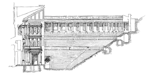 Section du théâtre gallo-romain d