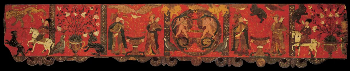 Section de boiserie avec peinture décorative, 1770-1780