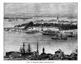 Pointe du Sérail, Constantinople, Turquie, 19ème siècle