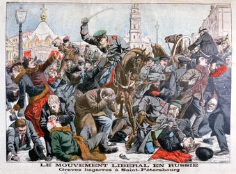 Combats sérieux par le Mouvement Libéral en Russie, Saint-Pétersbourg, 1904