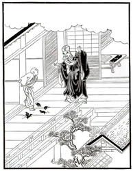 Sesshiu et les rats illustrés