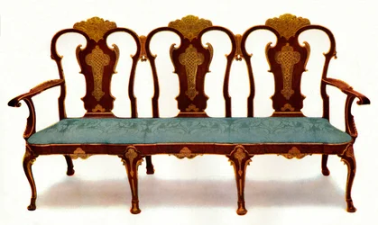 Canapé en noyer et gesso, 1930