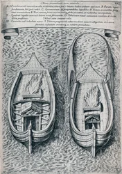 Brûlot du XVIIe siècle, vers 1660