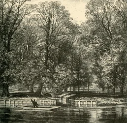 Pont des Moutons et banc de la Sixième Forme, 1911