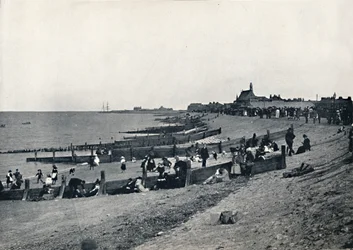 Sheerness - La promenade et la plage, 1895