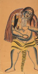 Shiva portant le cadavre de Sati, vers 1865-75