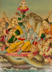 Shri Sheshanarayana, Vishnu Narayana sur Shesha, 1886