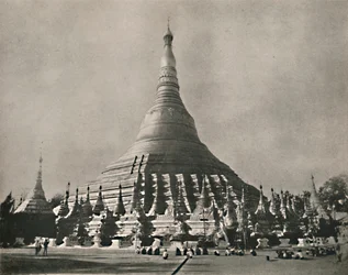 Pagode Shwe Dagon, Rangoon, 1900