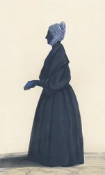 Silhouette de Mme Amory, sœur de Catherine Robinson