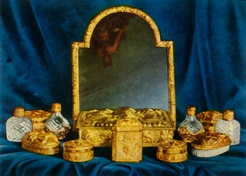 Service de toilette en argent doré, 1938