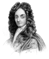 Sir Christopher Wren, architecte, designer, astronome et géomètre anglais, vers 1850