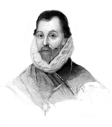 Sir Francis Drake, navigateur et corsaire anglais du 16e siècle, vers 1850