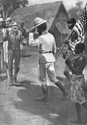 Sir Henry Morton Stanley rencontre David Livingstone, Afrique, 1871